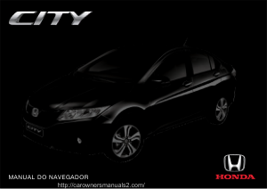 2016 Honda City Multimidia Manual in Portuguese